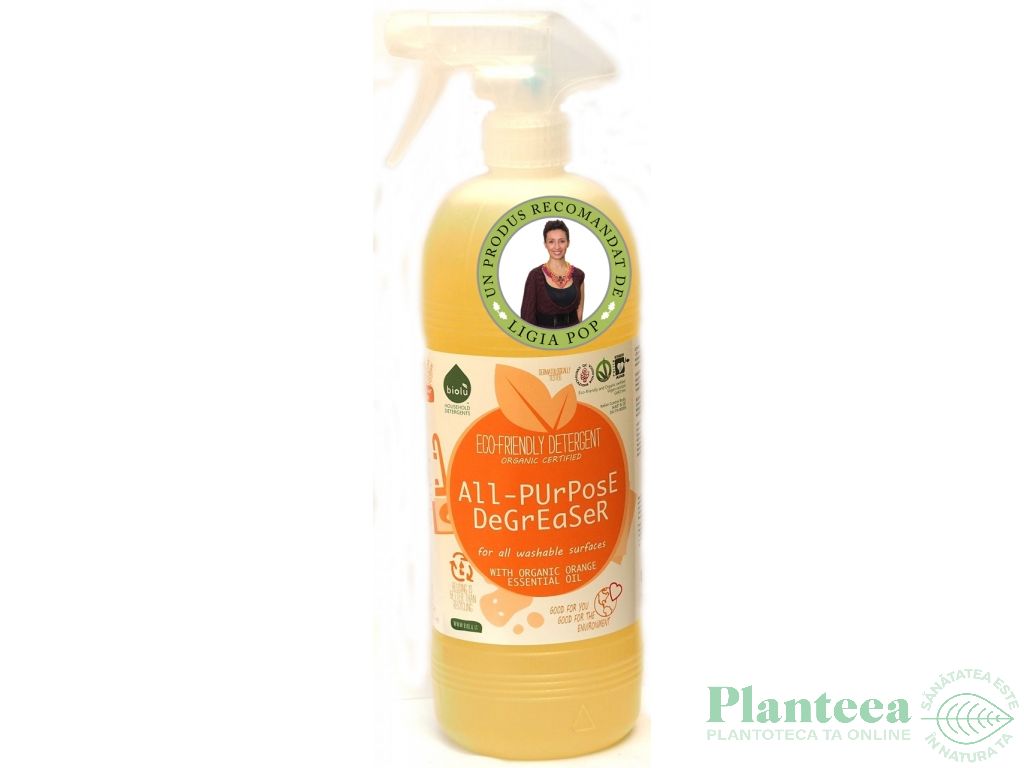 Detergent degresant lichid universal portocale 1L - BIOLU