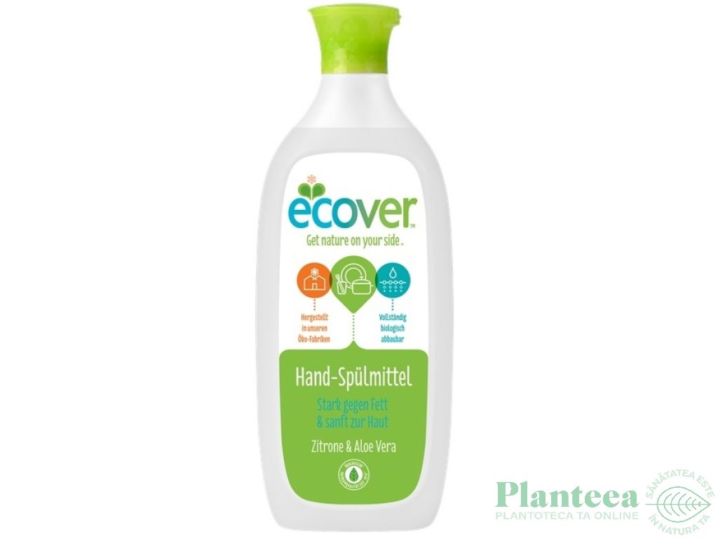 Detergent lichid vase lamaie aloe vera 500ml - ECOVER