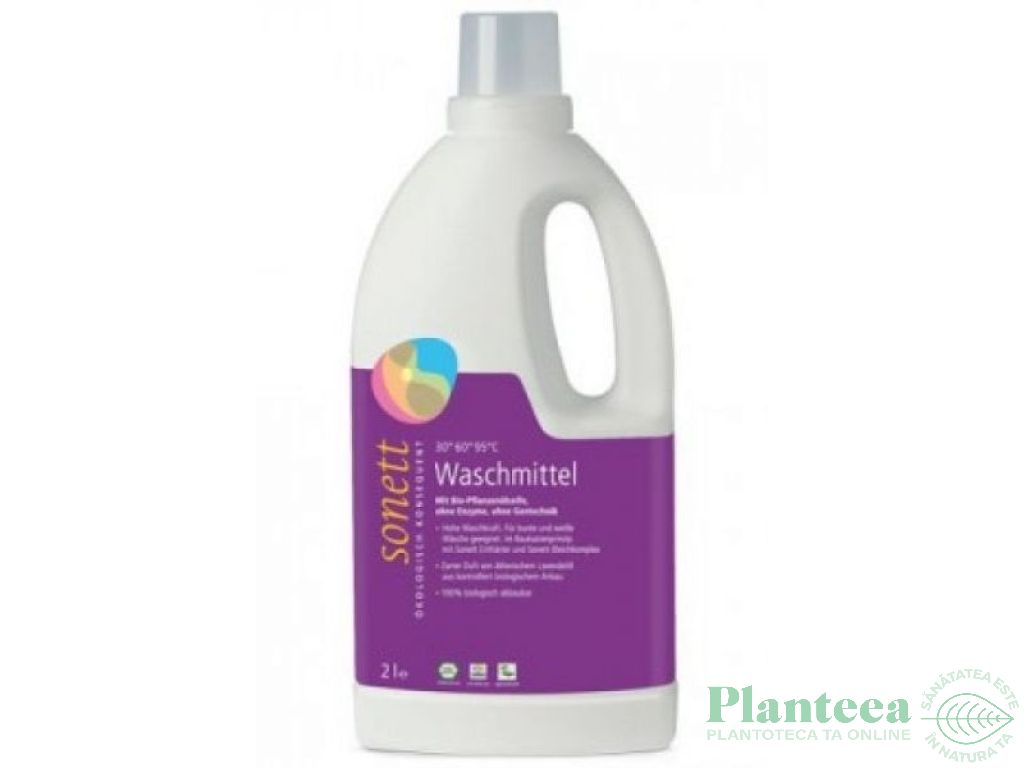 Detergent lichid rufe albe color lavanda 2L - SONETT