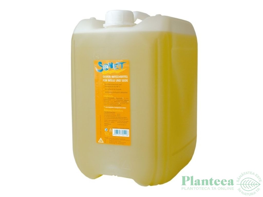 Detergent lichid rufe delicate lana matase ulei masline 10L - SONETT