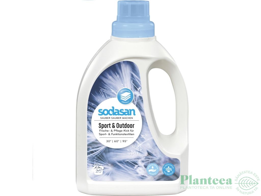 Detergent lichid rufe sport 750ml - SODASAN