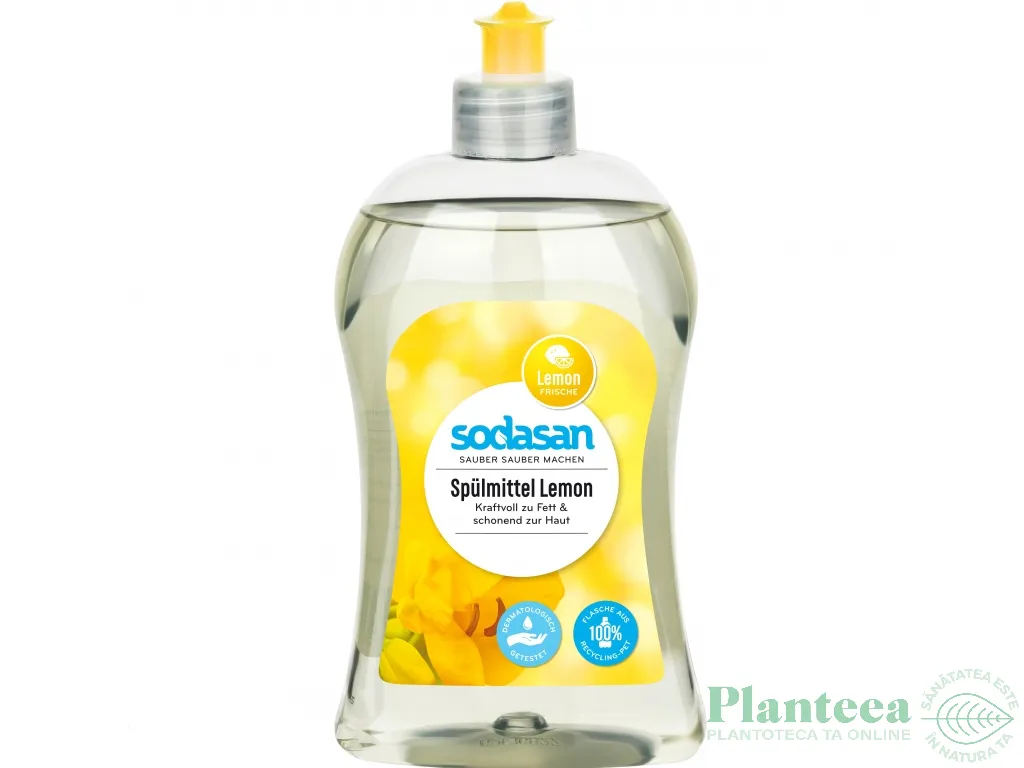 Detergent lichid vase lamaie lime 500ml - SODASAN