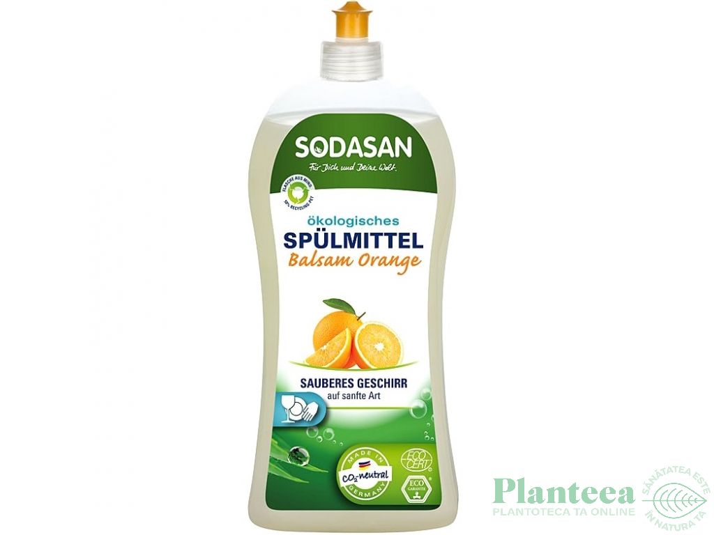 Detergent lichid vase portocale 1L - SODASAN