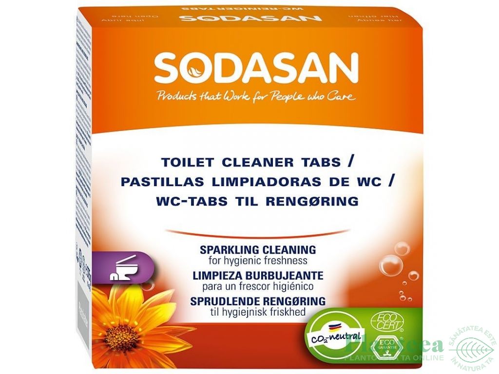 Tablete dezinfectare curatare toaleta 15x25g - SODASAN