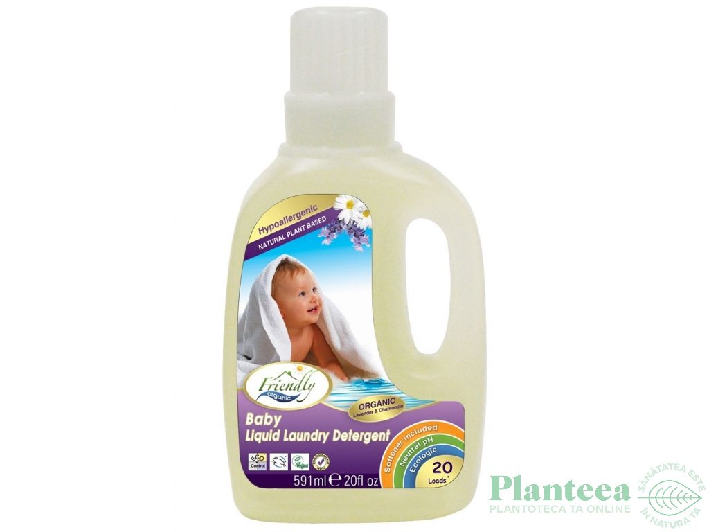 Detergent lichid rufe bebe 591ml - FRIENDLY ORGANIC