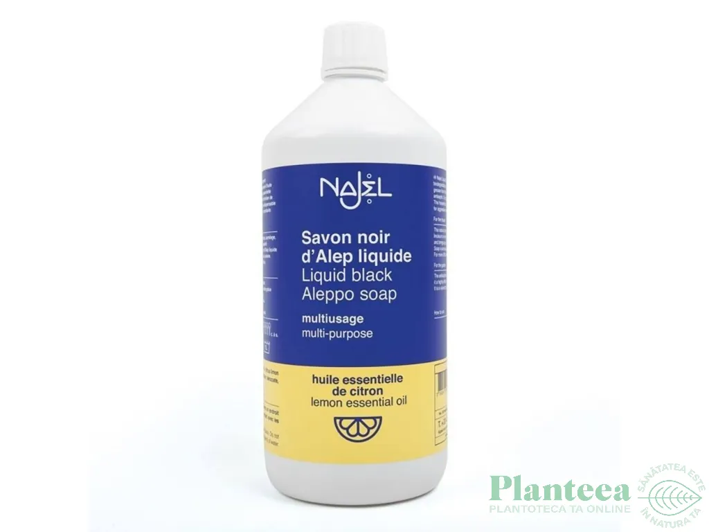 Detergent lichid universal sapun alep negru lamaie 1L - NAJEL