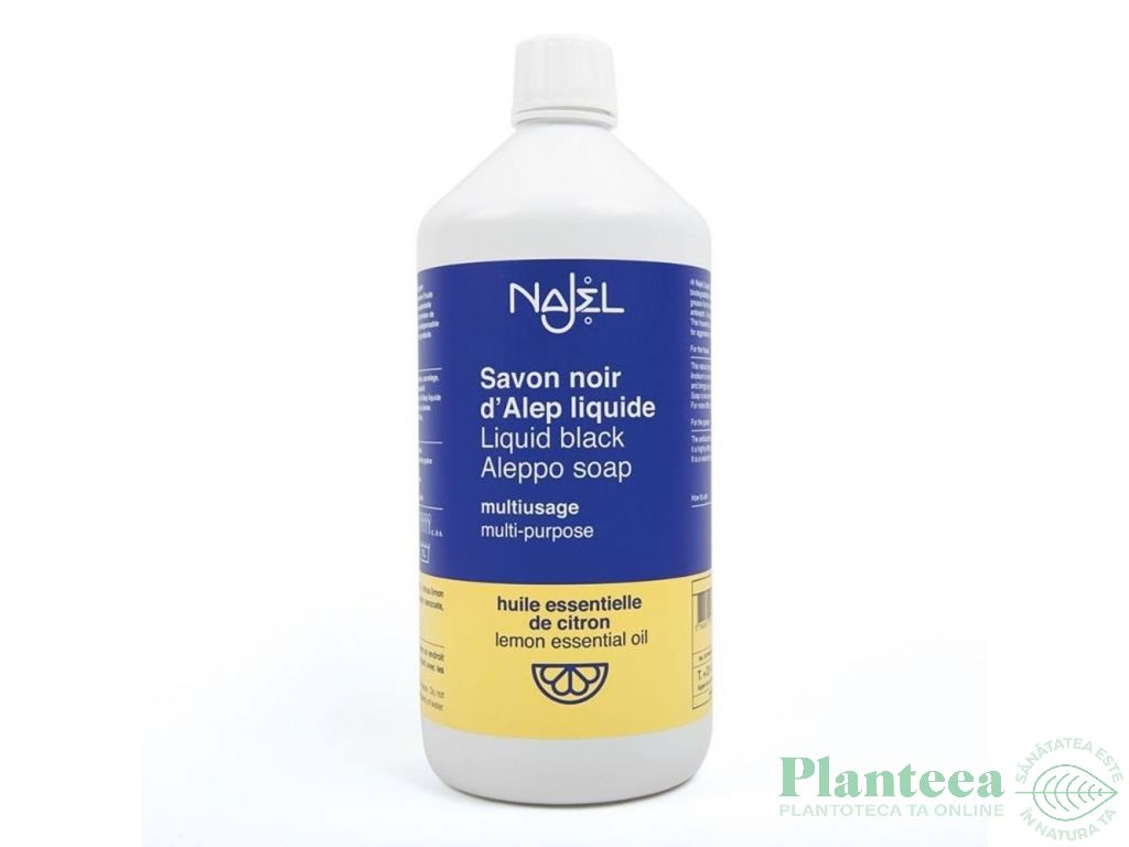 Detergent lichid universal sapun alep negru lamaie 1L - NAJEL