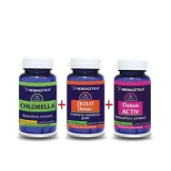 Kit Detox Total [chlorella+zeolit+detox activ] 3x60cps - HERBAGETICA