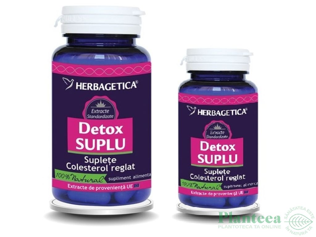 Detox Suplu ( capsule), Herbagetica - monique-blog.ro - Magazin Online