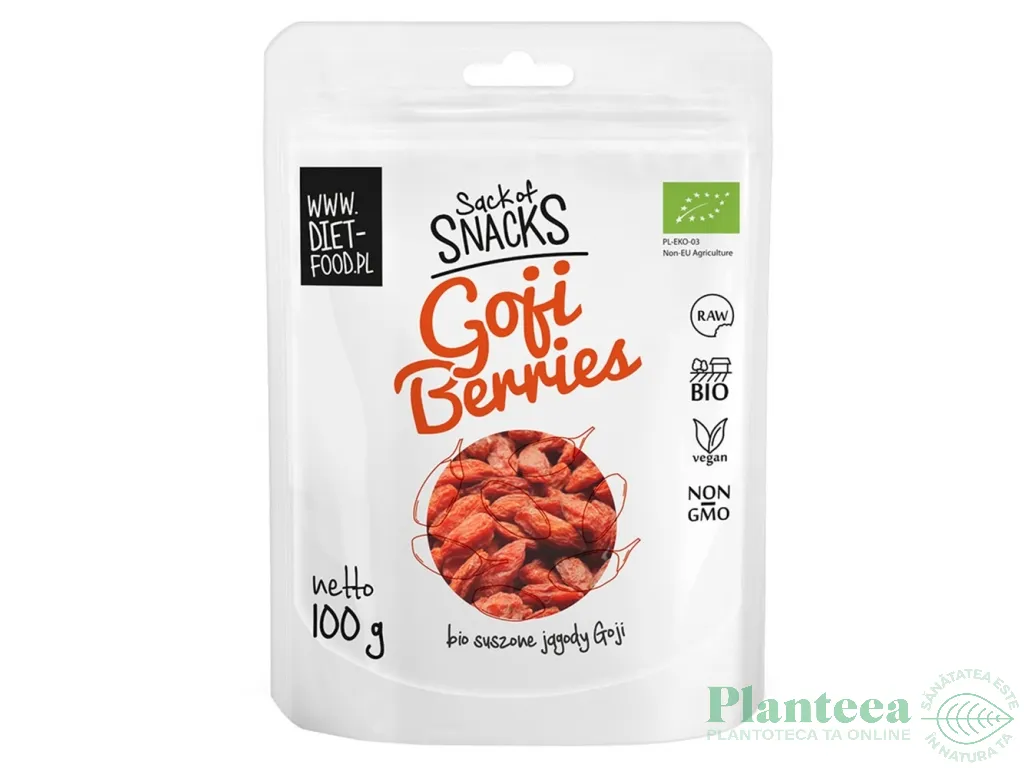Goji uscat bio 100g - DIET FOOD
