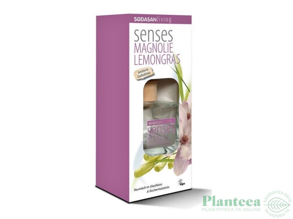 Difuzor bete parfum camera magnolie lemongrass 200ml - SODASAN