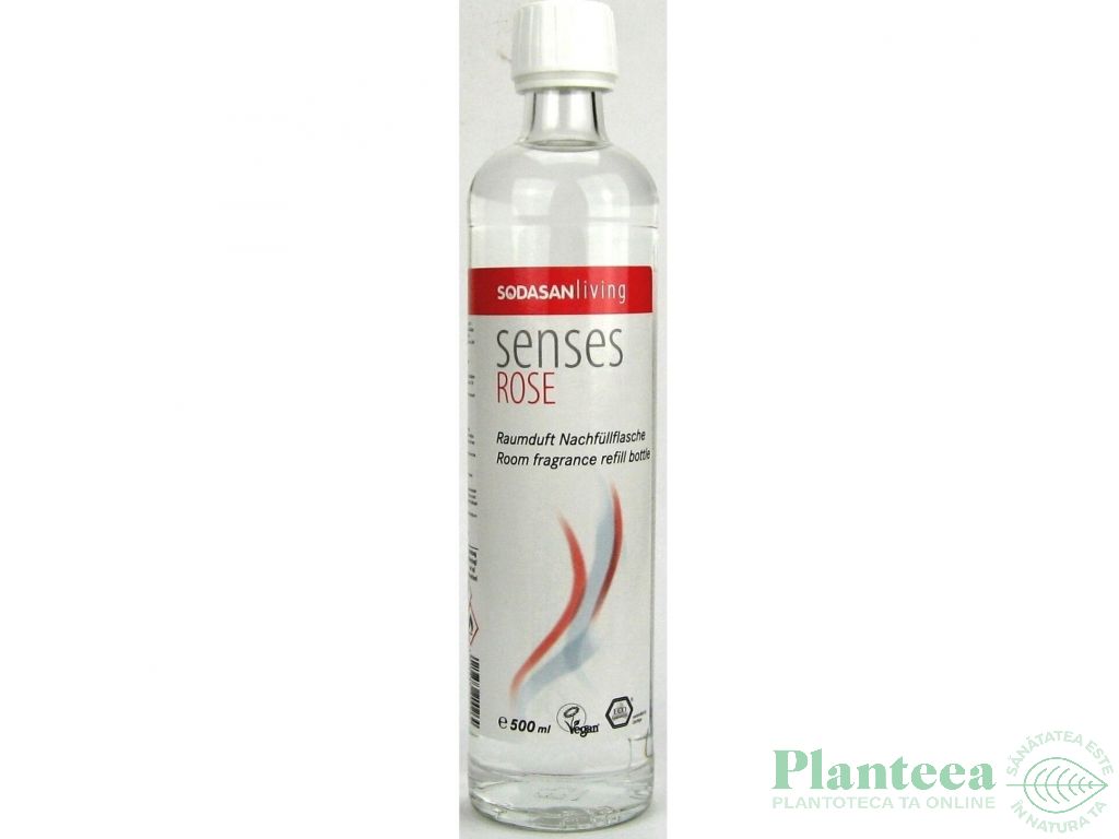 Difuzor bete parfum camera trandafir refill 500ml - SODASAN