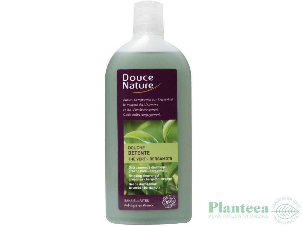 Gel dus relaxant ceai verde bergamota 300ml - DOUCE NATURE