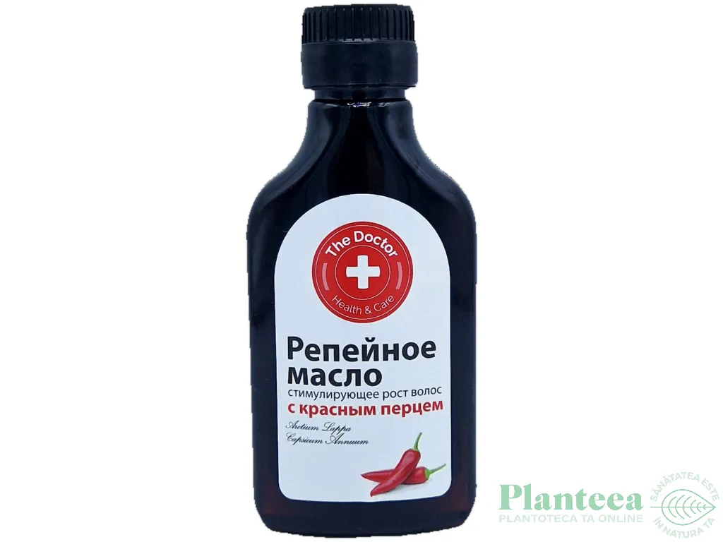 Ulei par stimulare crestere brusture ardei rosu 100ml - DR CASEI