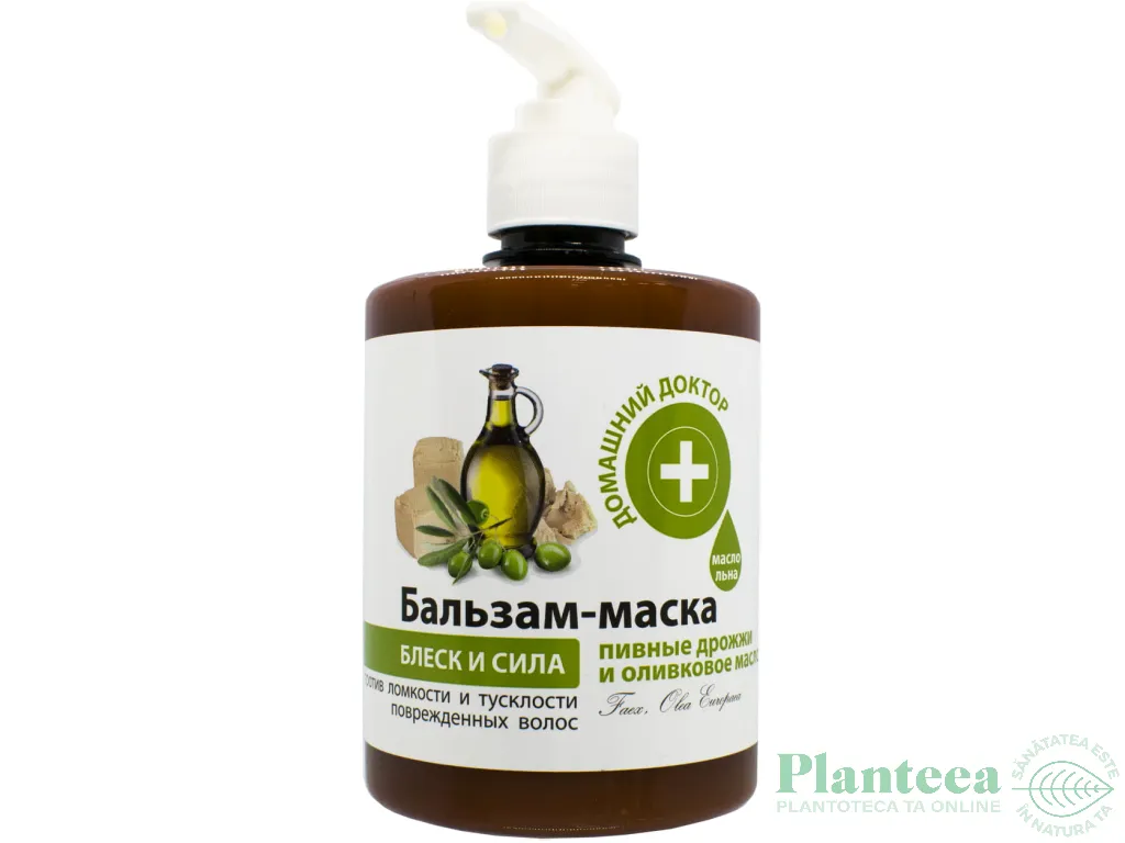 Balsam masca par deteriorat drojdie ulei masline 500ml - DR CASEI