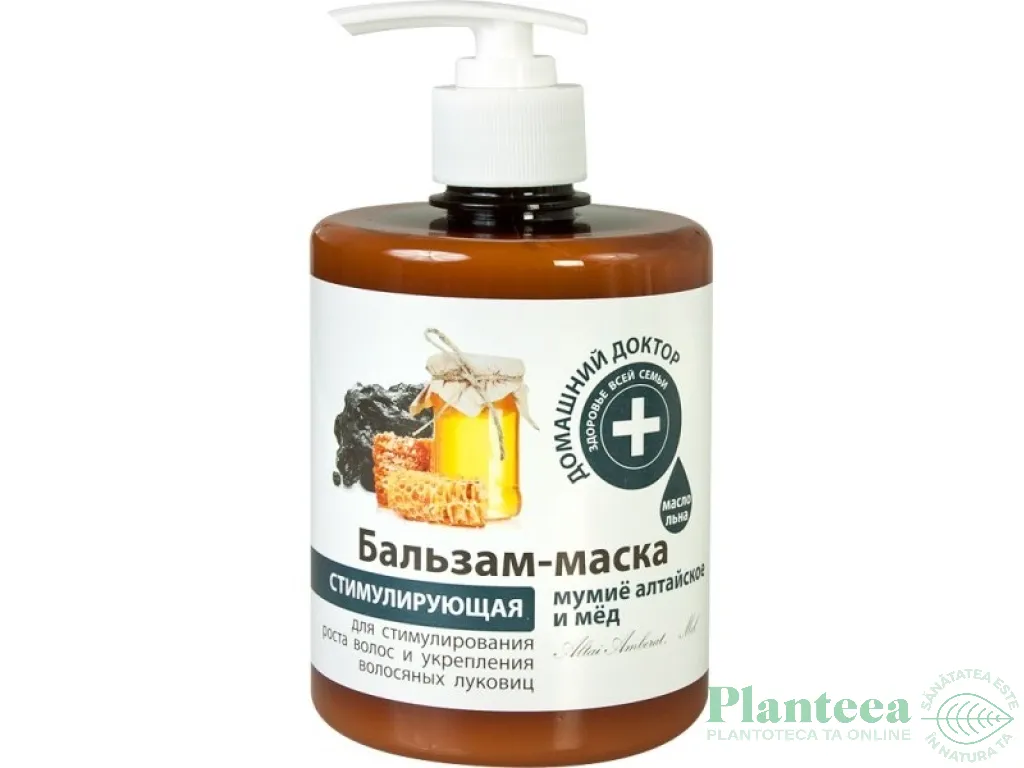Balsam masca par intarire crestere mumie miere 500ml - DR CASEI
