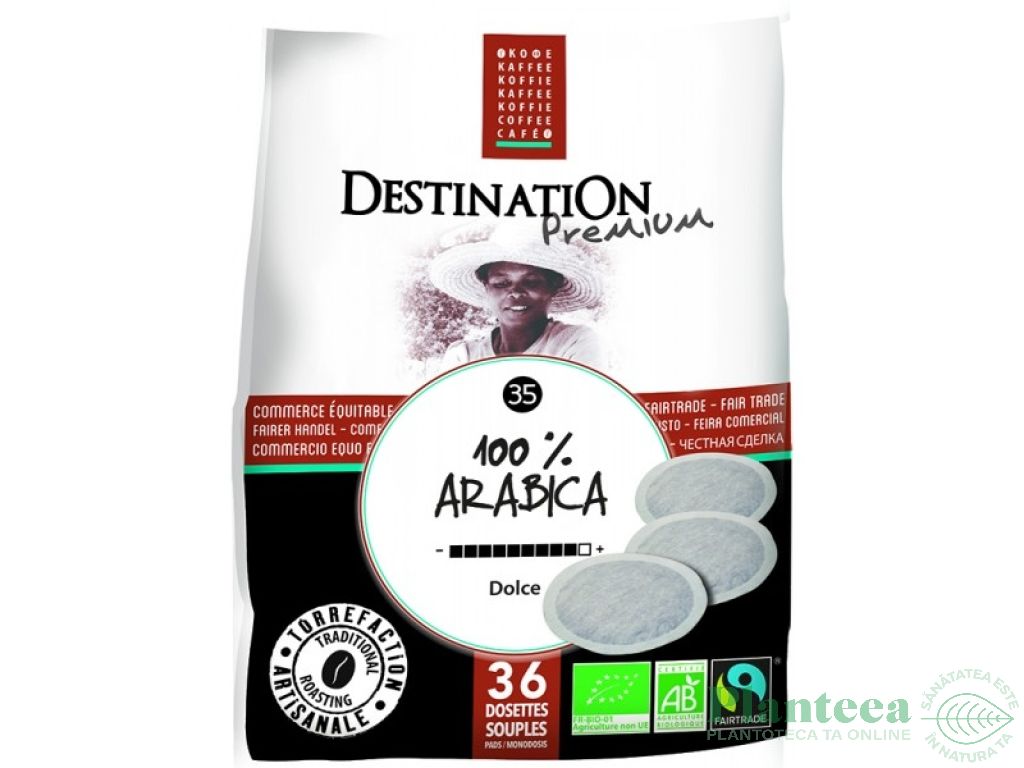 Cafea pad arabica nr35 fairtrade 36x7g - DESTINATION