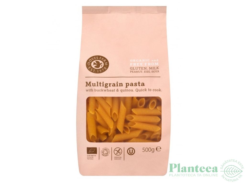 Paste penne multicereale fara gluten eco 500g - DOVES FARM