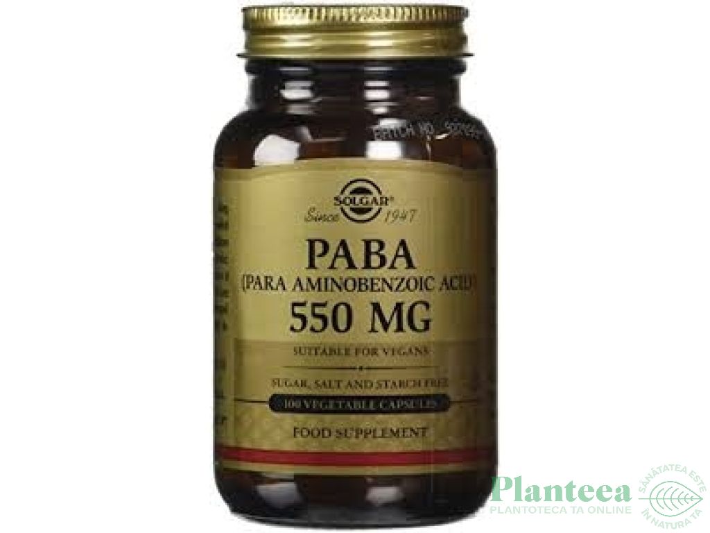 PABA 550mg 100cps - SOLGAR