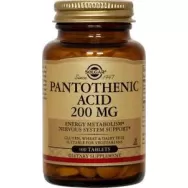 Pantothenic acid 200mg 100cps - SOLGAR