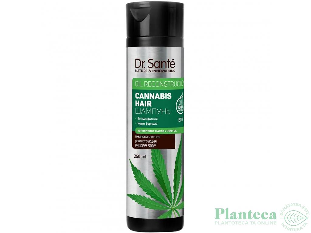 Sampon reconstructor par deteriorat ulei canepa Natural Therapy 250ml - DR SANTE