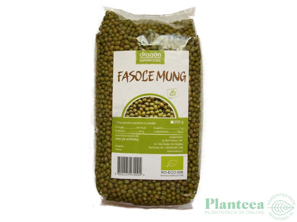 Fasole mung boabe eco 500g - SMART ORGANIC