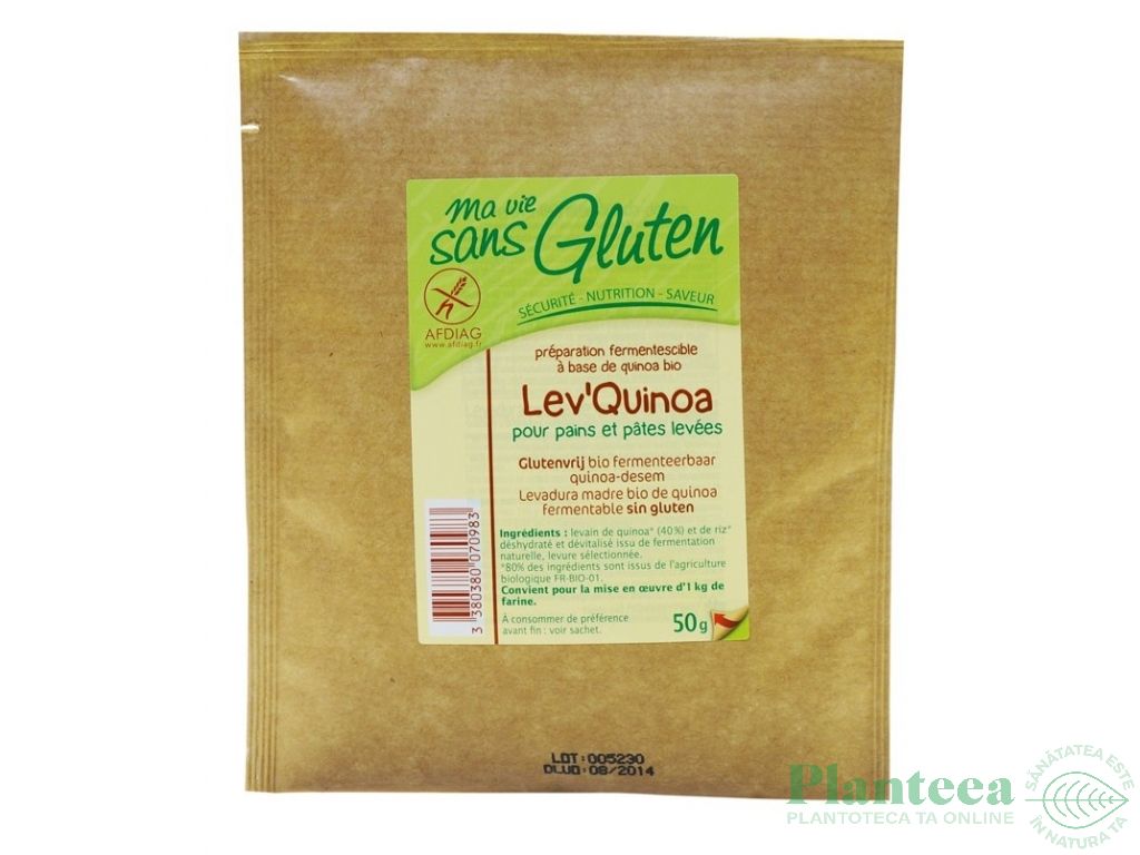 Fulgi drojdie quinoa orez inactiva 50g - MA VIE SANS GLUTEN