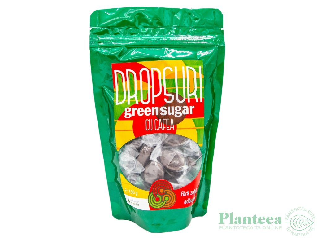 Dropsuri cafea fara zahar 150g - GREEN SUGAR