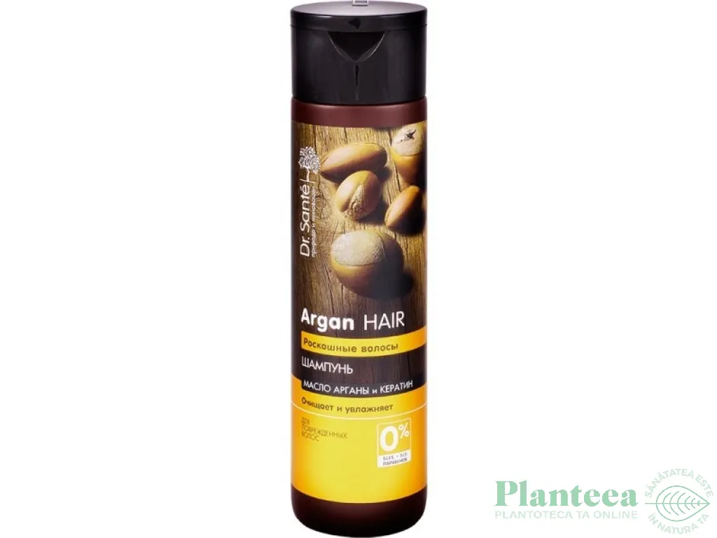 Sampon hidratant par deteriorat ulei argan cheratina 250ml - DR SANTE