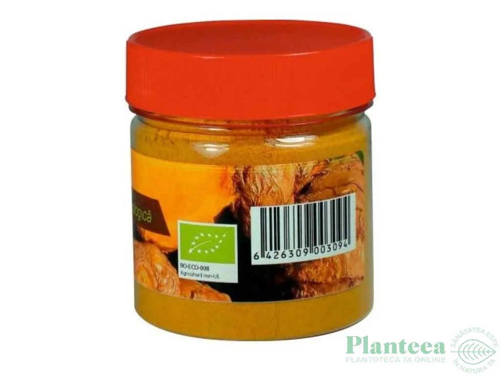 Condiment turmeric macinat bio 90g - PRONAT