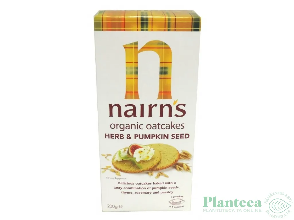 Turtite ovaz ierburi seminte dovleac organic 200g - NAIRN`S