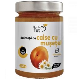 Dulceata caise musetel fara zahar 360g - BUN DE TOT