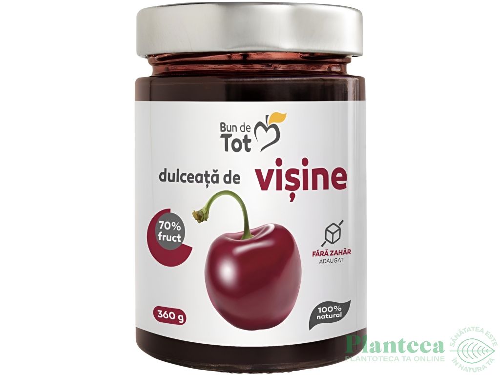 Dulceata visine fara zahar 360g - BUN DE TOT