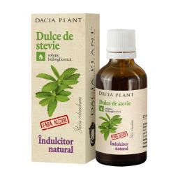 Indulcitor lichid natural Dulce de Stevie fara alcool 50ml - DACIA PLANT