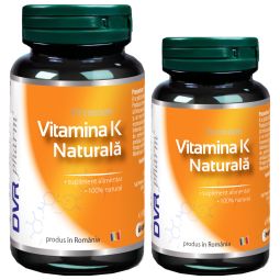 Pachet Vitamina K naturala 60+30cps - DVR PHARM