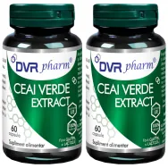 Set Ceai verde extract 2x60cps - DVR PHARM