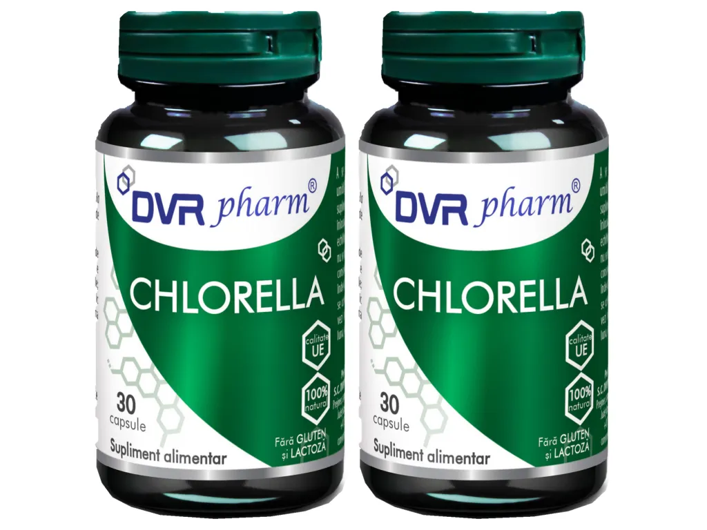 Set Chlorella 350mg 2x30cps - DVR PHARM