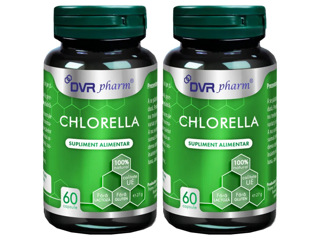 Set Chlorella 350mg 2x60cps - DVR PHARM