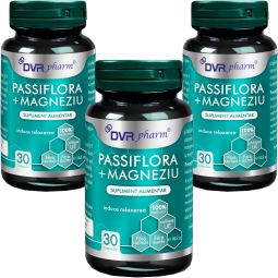 Set Passiflora Magneziu 3x30cps - DVR PHARM