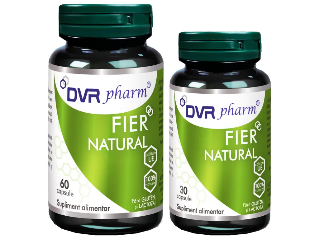 Pachet Fier natural 60+30cps - DVR PHARM