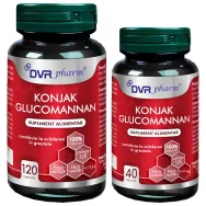Pachet Konjak glucomannan 120+40cps - DVR PHARM