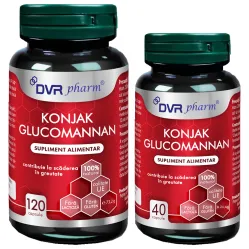 Pachet Konjak glucomannan 120+40cps - DVR PHARM