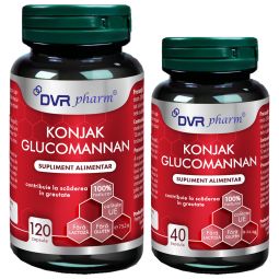 Pachet Konjak glucomannan 120+40cps - DVR PHARM