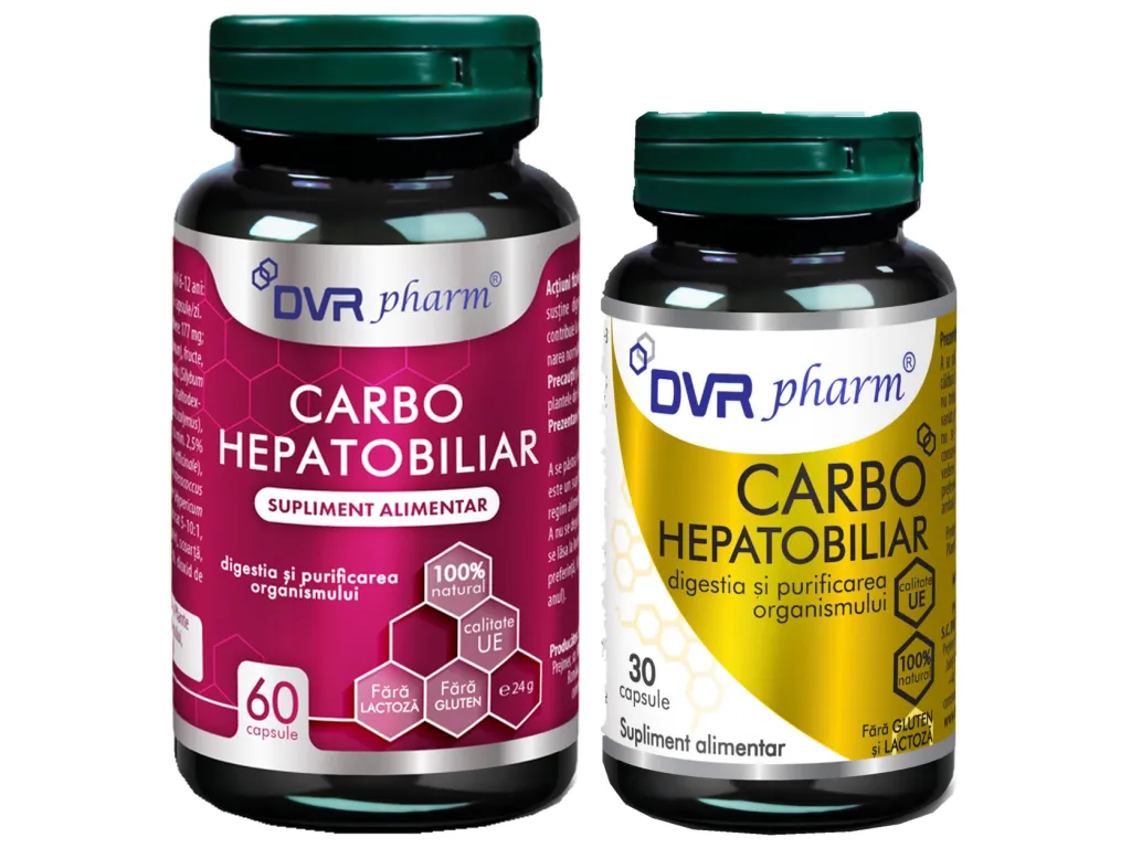 Pachet Carbo Hepato Biliar 60+30cps - DVR PHARM