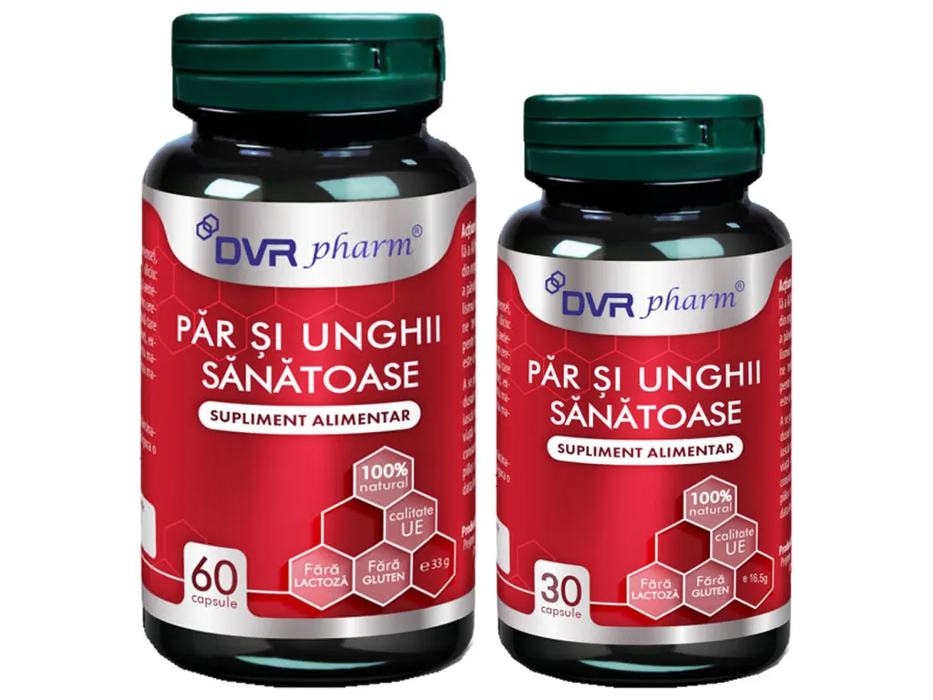 Pachet Par unghii sanatoase 60+30cps - DVR PHARM