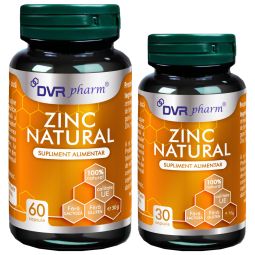 Pachet Zinc natural 60+30cps - DVR PHARM