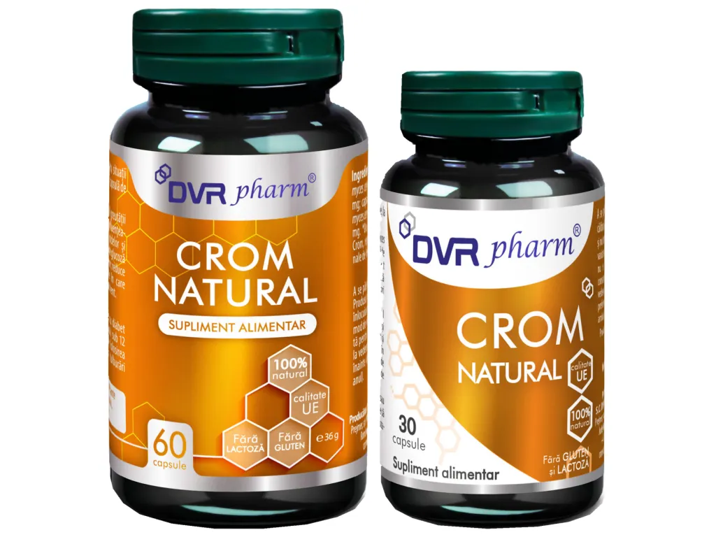 Pachet Crom natural 60+30cps - DVR PHARM