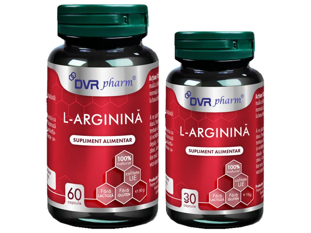 Pachet Larginina 400mg 60+30cps - DVR PHARM