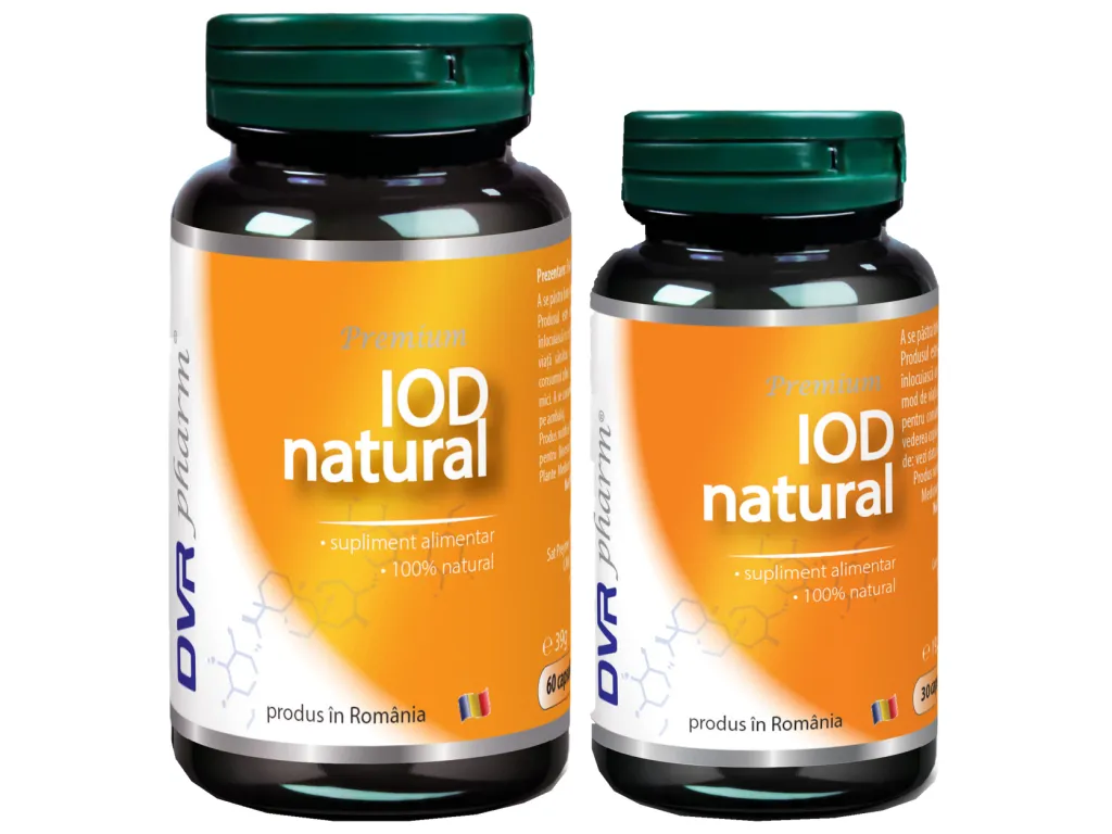 Pachet Iod natural 60+30cps - DVR PHARM