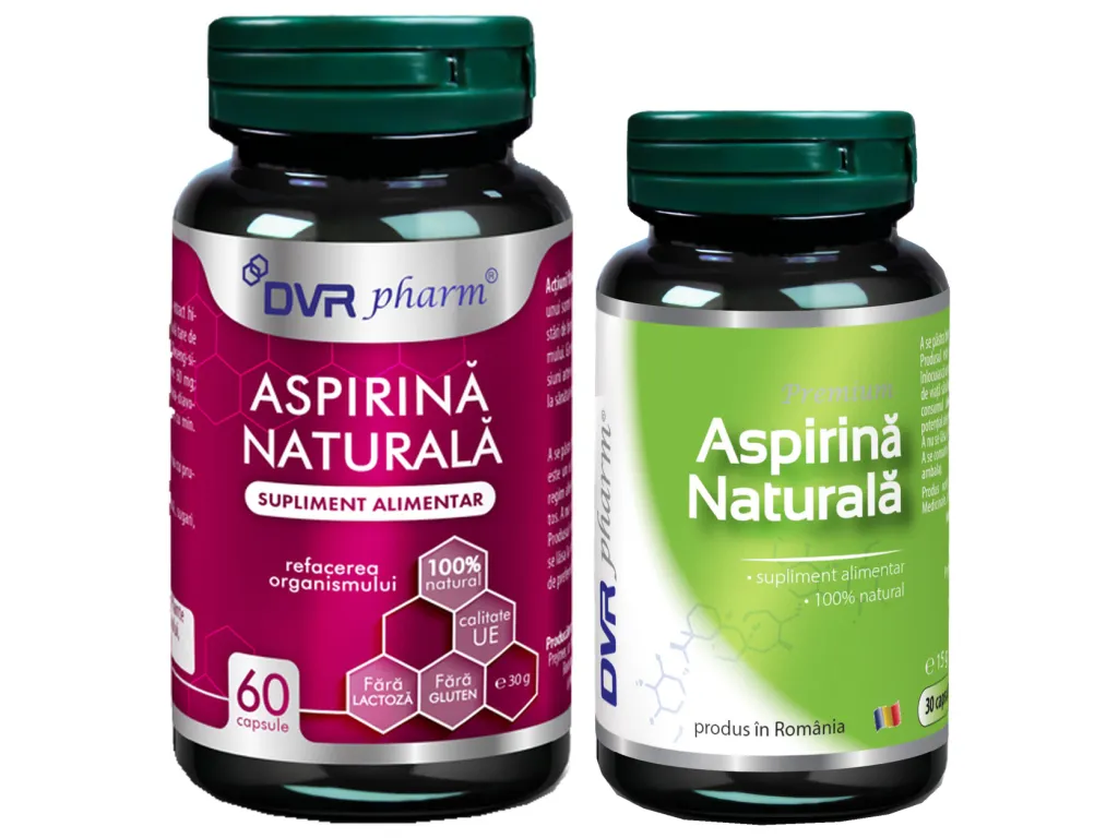 Pachet Aspirina naturala 60+30cps - DVR PHARM